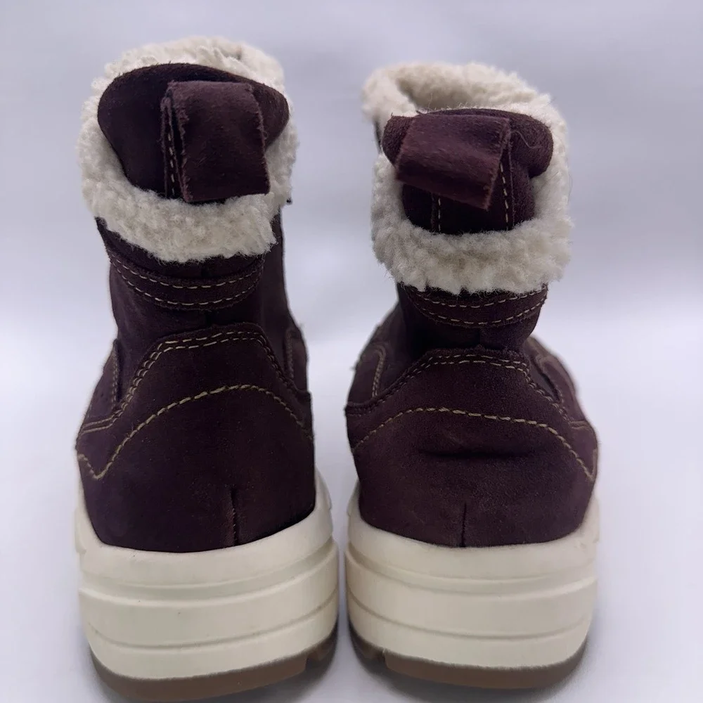 Earth Journey Verve Suede Waterproof Winter Boots Burgundy Maroon Women's 9 M